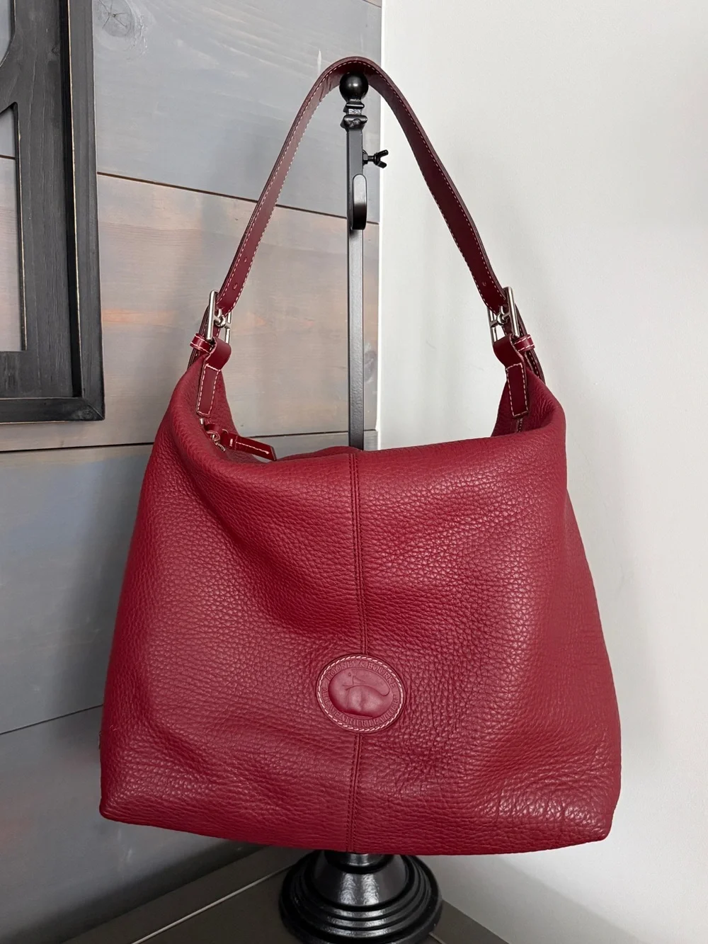 Dooney & Bourke Pebble Leather Hobo - Flawed, Please Read - Picture 1 of 14